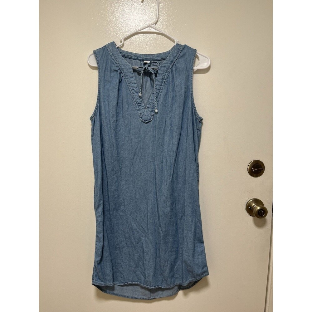 Women’s Medium Old Navy Chambray Denim Dress Casual Sweet